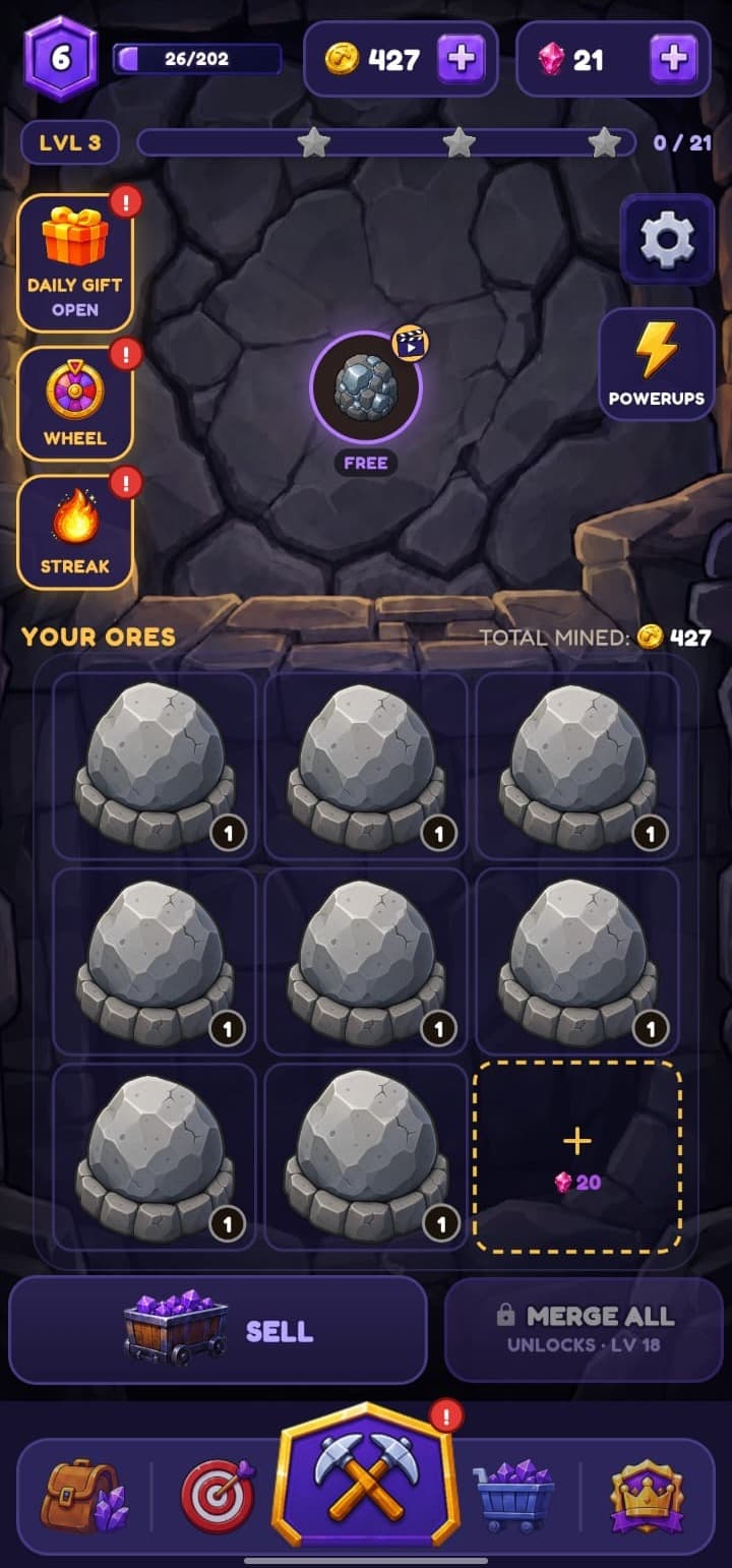 Merge Miner screenshot 2